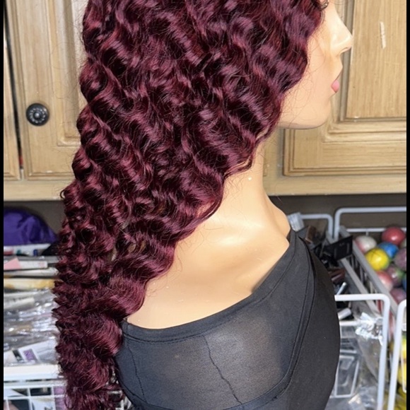 Lot 2111 ❤️New ❤️100% Human Hair 4x4 Lace Front wig T Part 24” - Picture 5 of 9